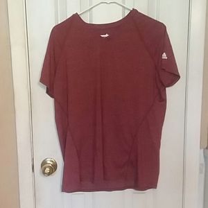 Adidas red athletic t-shirt